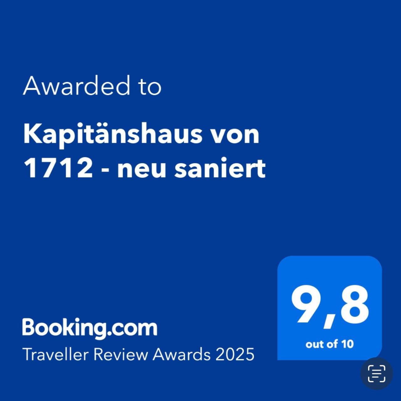 Kapitaenshaus Von 1712 - Neu Saniert Apartment *